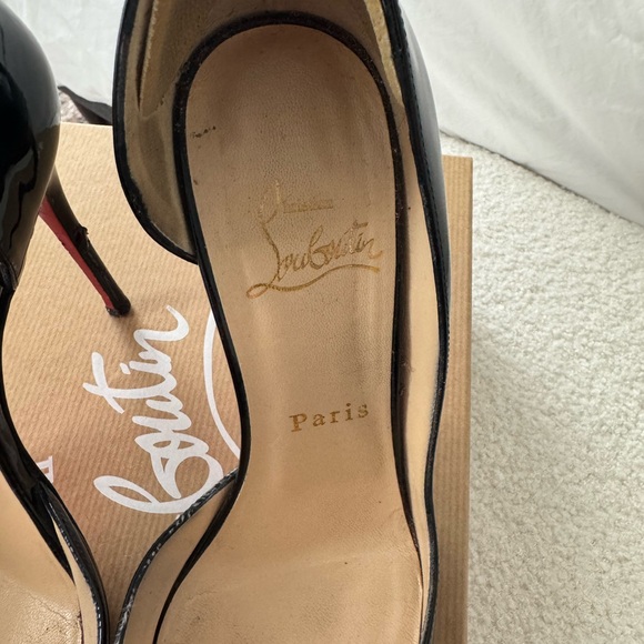 Christian Louboutin Iriza 100mm Heels Patent Leather - Picture 5 of 10